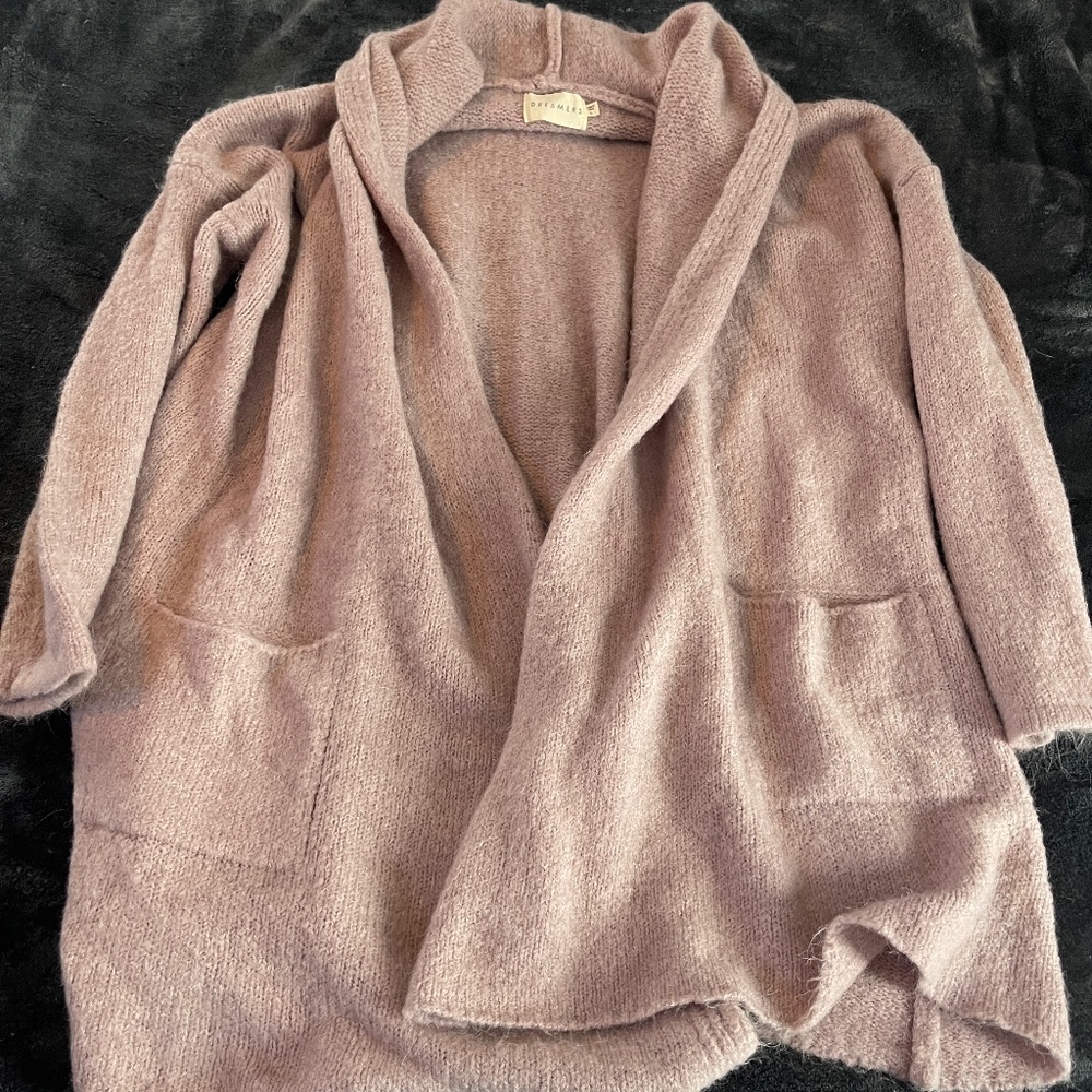 Dreamers Dusty rose cardigan